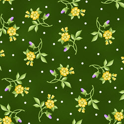 Emma's Garden - Green Little Flowers - More Details