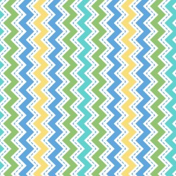 Lil' One Flannel Too - Blue Zig Zag - More Details