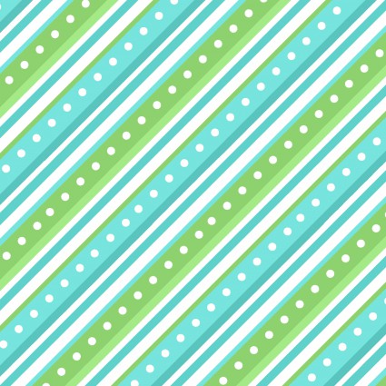 Lil' One Flannel Too - Green/Aqua Diagonal Stripe