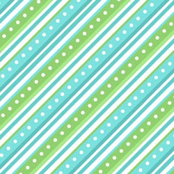 Lil' One Flannel Too - Green/Aqua Diagonal Stripe - More Details