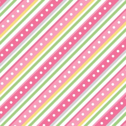 Lil' One Flannel Too - Pink Diagonal Stripe