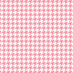 Lil' One Flannel Too - White/Pink Houndstooth