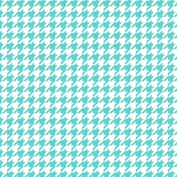 Lil' One Flannel Too - White/Aqua Houndstooth