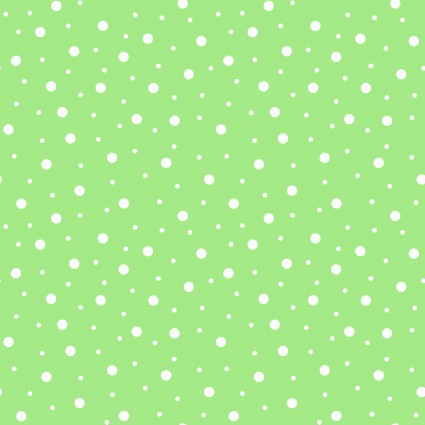 Lil' One Flannel Too - Green Random dots