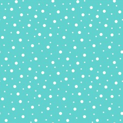 Lil' One Flannel Too - Aqua Random dots