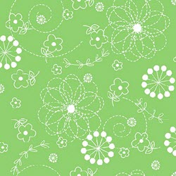 Lil' One Flannel Too - Green Doodles - More Details