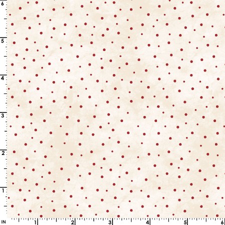 The Little Things - Natural/Red Sprinkled Dots