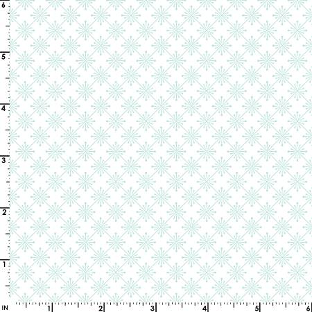 Vintage Flora - Sparkle Aqua