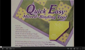 Quick Easy Mitered BINDING Tool Demo 