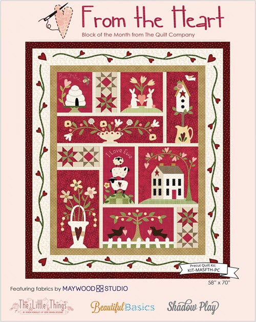 The Little Things From the Heart Quilt Kit by Maywood  - SAVE 20% During our BLOWOUT SALE!