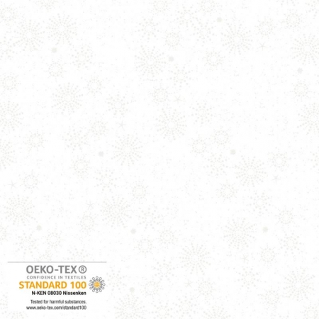 Frosty Snowflake - White/Pearl Dotted Stars