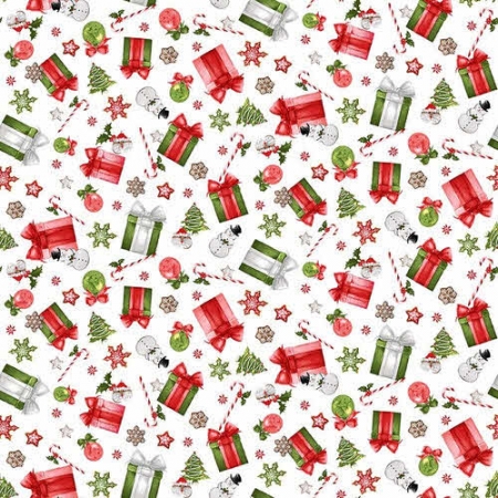 Candy Cane Lane by Kathleen Francour -  White/Red Gifts