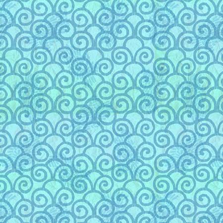 Color My World - Blue Monotone Swirl