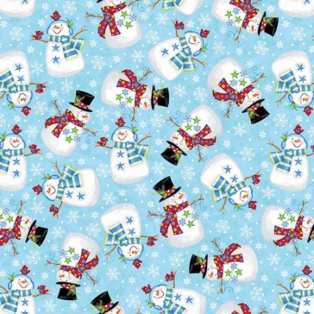 A Jolly Good Time by Victoria Hutto - Blue Tossed Snowment