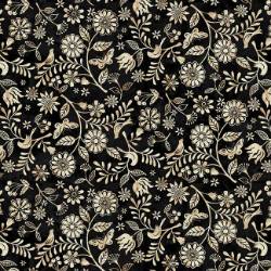 Le Poulet - Black Small Wildflower Allover - More Details