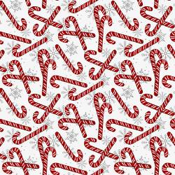 Merry Town - Red Tossed Candycane - More Details