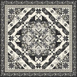 Black Diamond Quilt Kit featuring Blackwood Cottage by Kaye England - More Details