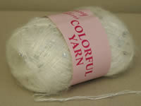 Sequin Yarn White