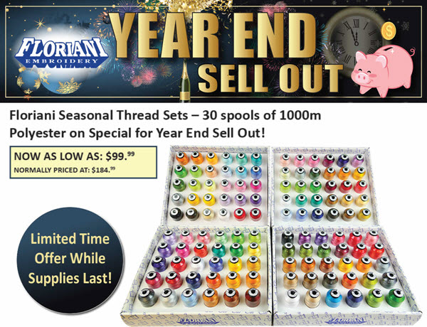 Floriani 30 spool seasonal thread set